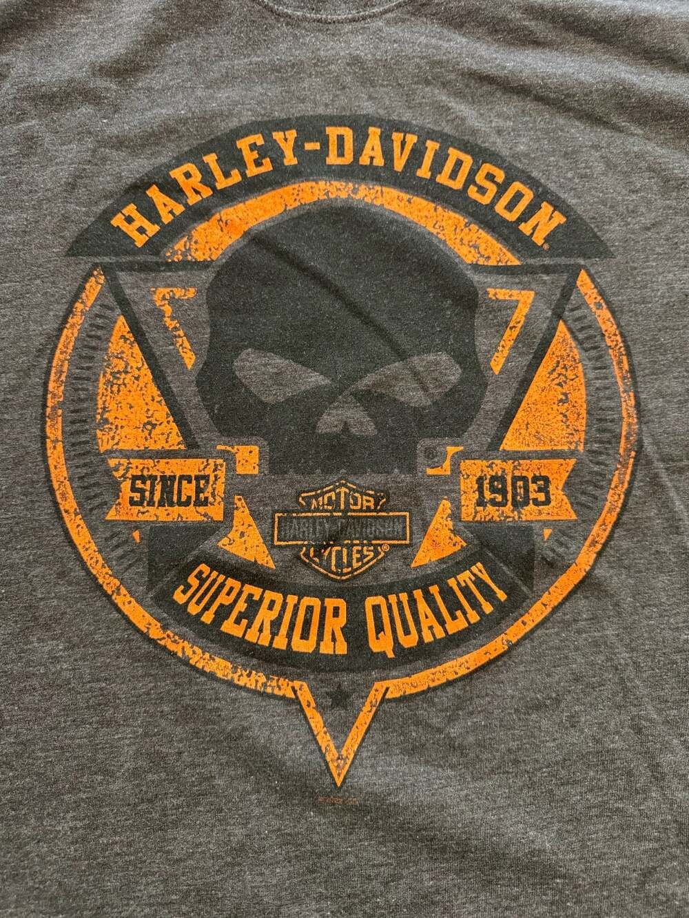 Harley-Davidson Men's Badlands Skull Long Sleeve T-Shirt XXL - Picture 2 of 7